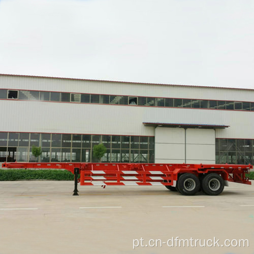 Semi-reboque de plataforma baixa para tanque de combustível